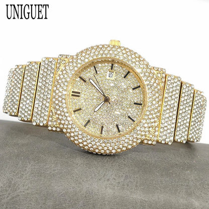 Arctic Blaze – Men’s Ice Steel Luxury Watch 2025 Edition – Elegant Men's Accessory | Accessorio Uomo Elegante