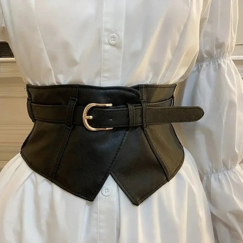 DRAVEN — Women's Elastic Waist Belt Black Simple Decorative Design