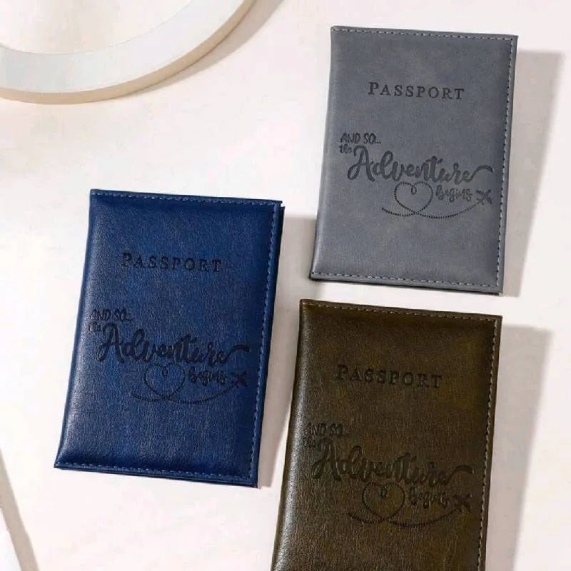 PU Leather Passport Holder Travel Wallet Unisex Design – Elegant Men's Accessory | Accessorio Uomo Elegante