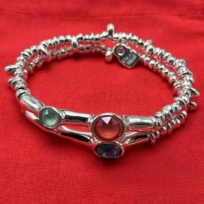 Geometric Interlocking Rings Bracelet – Elegant Men's Accessory | Accessorio Uomo Elegante