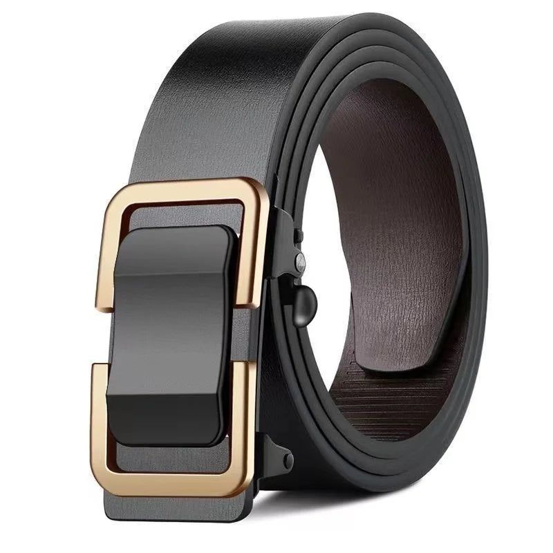 DRAVEN — Luxury Genuine Leather Belt Men Automatic Metal Buckle