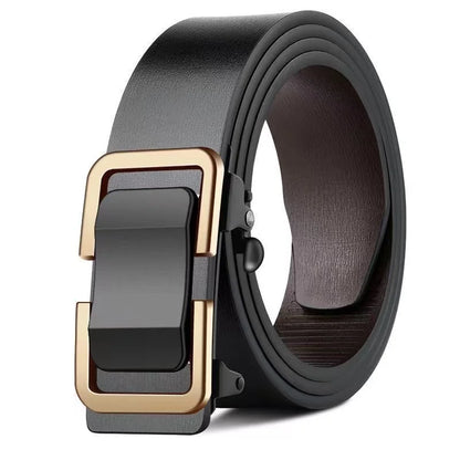 Luxury Genuine Leather Belt Men Automatic Metal Buckle – Elegant Men's Accessory | Accessorio Uomo Elegante