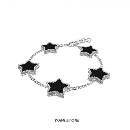 Retro Pentagram Drip Bracelet – Elegant Men's Accessory | Accessorio Uomo Elegante