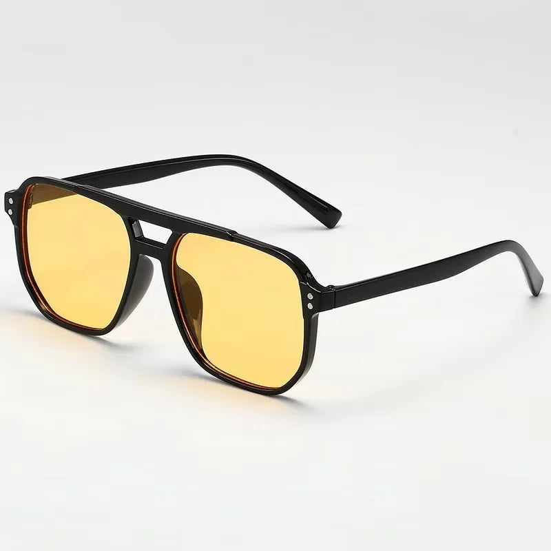 DRAVEN — Vintage Big Square Sunglasses – Unisex UV400 Shades