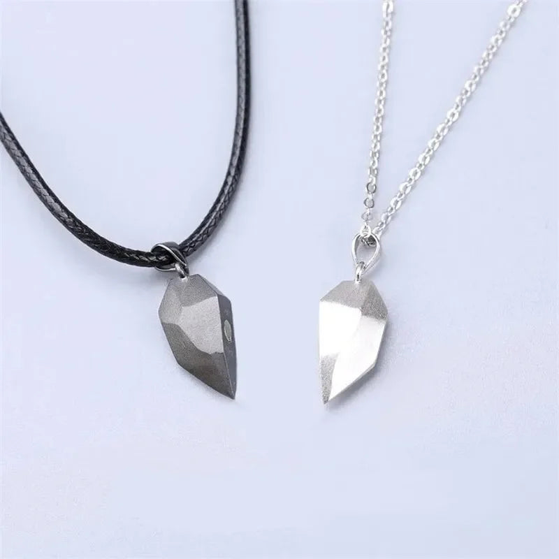 DRAVEN — Magnetic Wishing Stone Couple Necklace – Black and White Pendant Jewelry for Men and Women