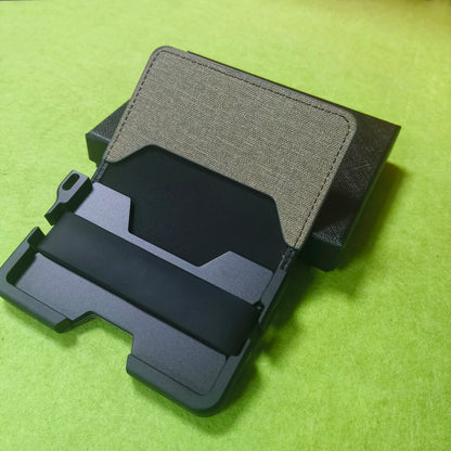 Aluminum Slim Wallet Men RFID Bifold Money Clip – Elegant Men's Accessory | Accessorio Uomo Elegante