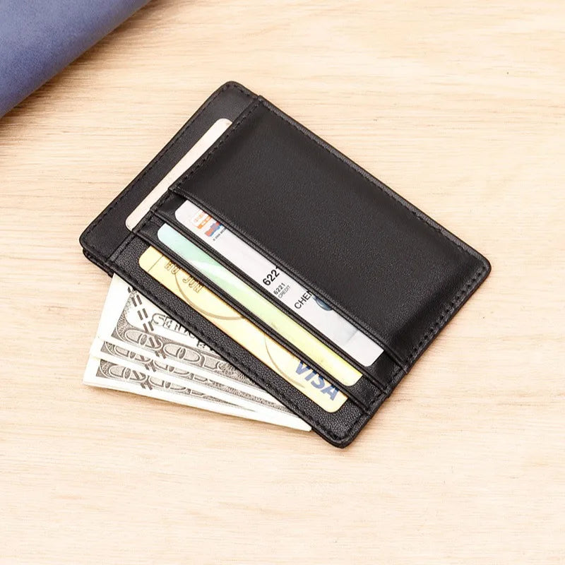 DRAVEN — Genuine Leather Card Holder Slim Wallet Unisex Design