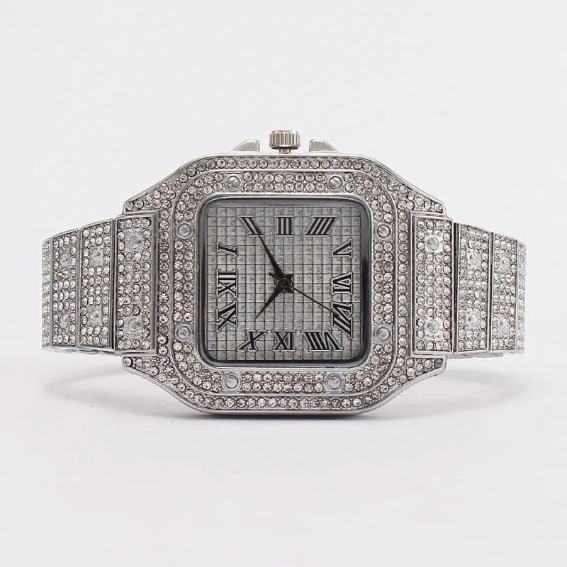 DRAVEN — Frozen Legacy – 2025 Unisex Crystal Diamond Watch