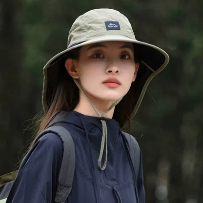 Wide Brim Waterproof Bucket Hat – Unisex Outdoor Protection