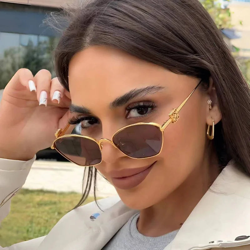 DRAVEN — Metal Cat-Eye Sunglasses – Trendy Street Style