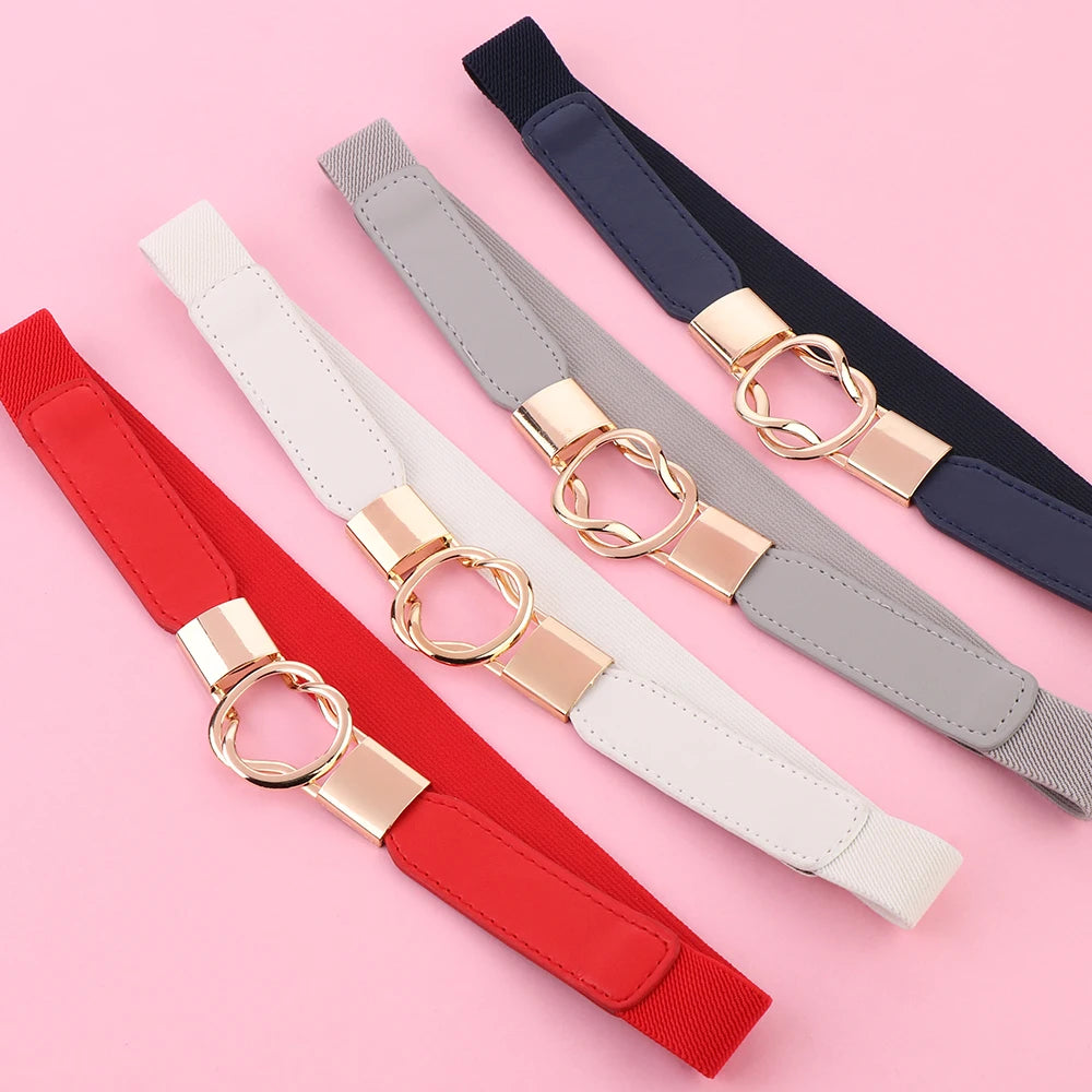 DRAVEN — Elastic Leaf Belt Women Thin Elegant Waistban