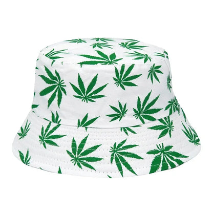 Weed Print Bucket Hat – Unisex Summer Streetwear