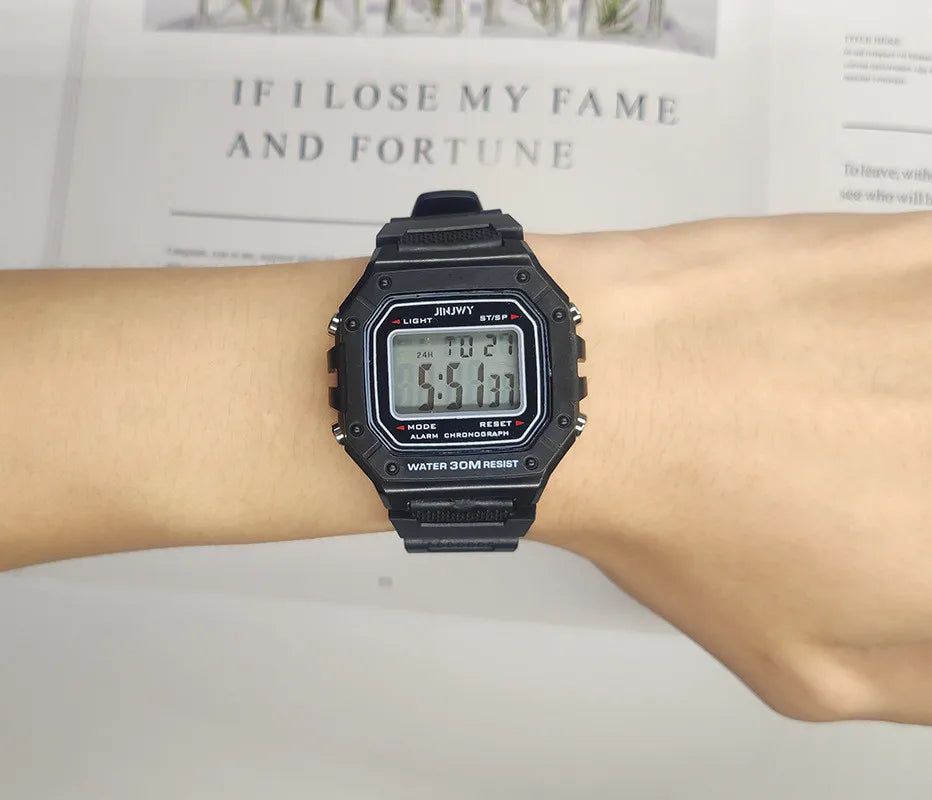 DRAVEN — Neo Pulse – 2025 Unisex Digital LED Watch in Gold Finish