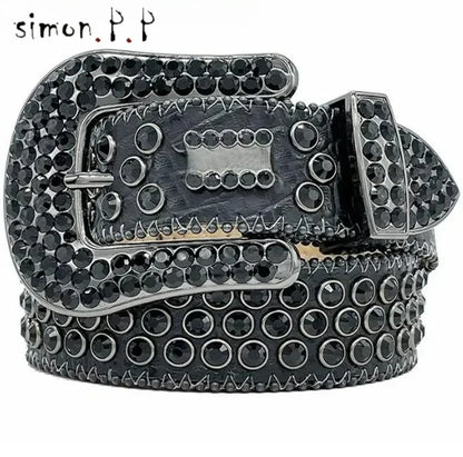 Skull Studded Belt Unisex Punk Rock Gothic Style – Elegant Men's Accessory | Accessorio Uomo Elegante