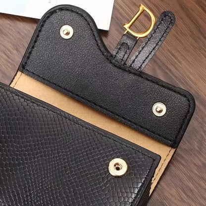 Mini PU Leather Wallet Women Luxury Card Holder – Elegant Men's Accessory | Accessorio Uomo Elegante