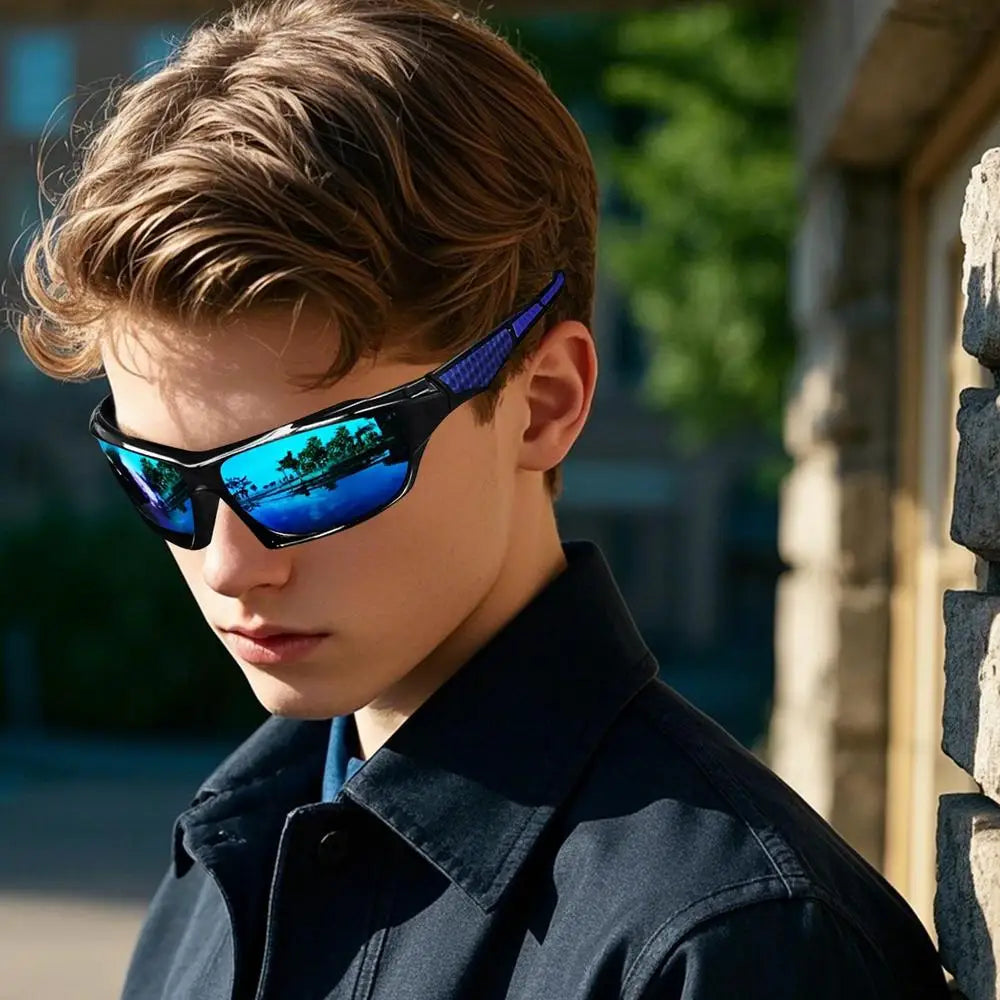 Polarized Fishing Sunglasses – Lightweight Sport Design – Elegant Men's Accessory | Accessorio Uomo Elegante