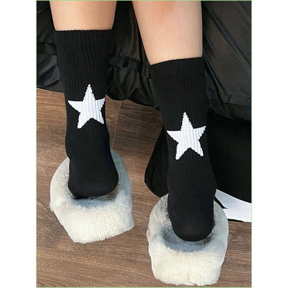Star Pattern Ankle Socks – Unisex Street Sport Style