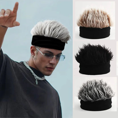 2025 Spiked Wig Baseball Cap – Unisex Retro Sun Visor – Elegant Men's Accessory | Accessorio Uomo Elegante