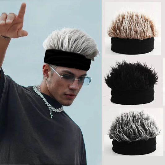 DRAVEN — 2025 Spiked Wig Baseball Cap – Unisex Retro Sun Visor — Hats & Caps | DRAVEN