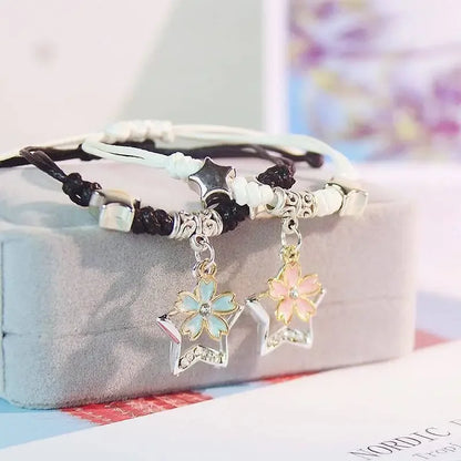 Star Charm Couple Rope Bracelets – Elegant Men's Accessory | Accessorio Uomo Elegante