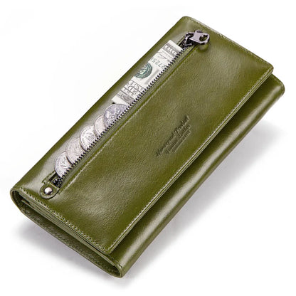 Luxury Leather Wallet Women RFID Phone Handbag Coin Purse – Elegant Men's Accessory | Accessorio Uomo Elegante