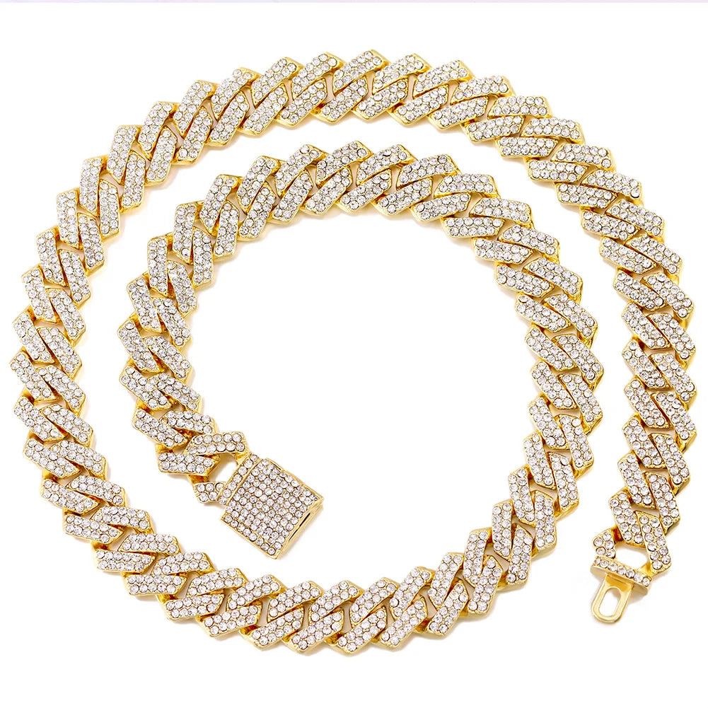 DRAVEN — Steel Cuban Link Chain – Bold High-Polish Statement Necklace