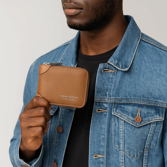 DRAVEN — Luxury PU Leather Wallet Men Zipper Foldable Design — Wallets & Card Holders | DRAVEN