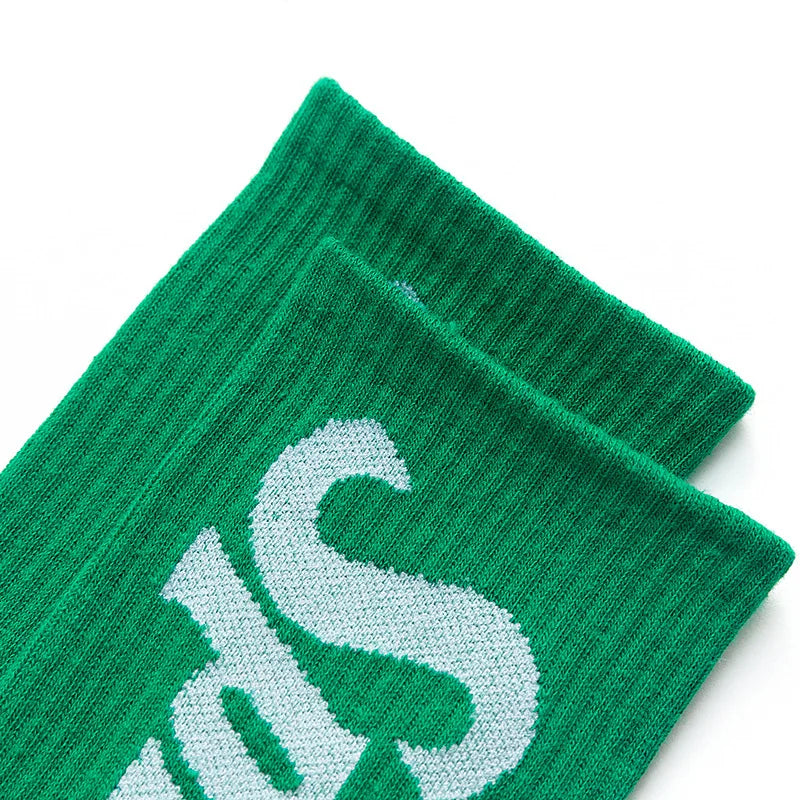 DRAVEN — Drink-Themed Letter Socks – Unisex Street Style