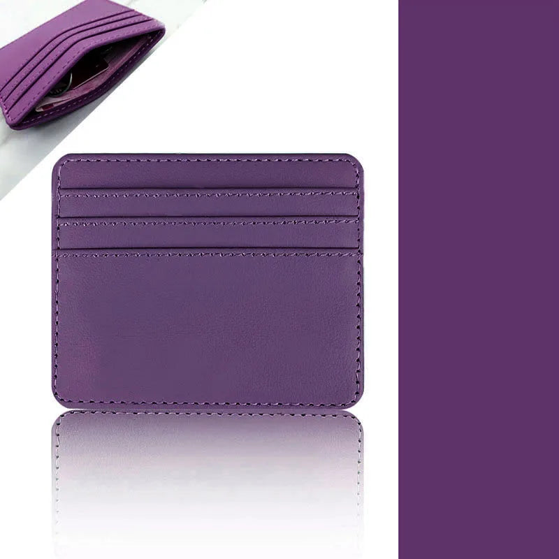 DRAVEN — PU Leather ID Card Holder Slim Multi Slot Wallet