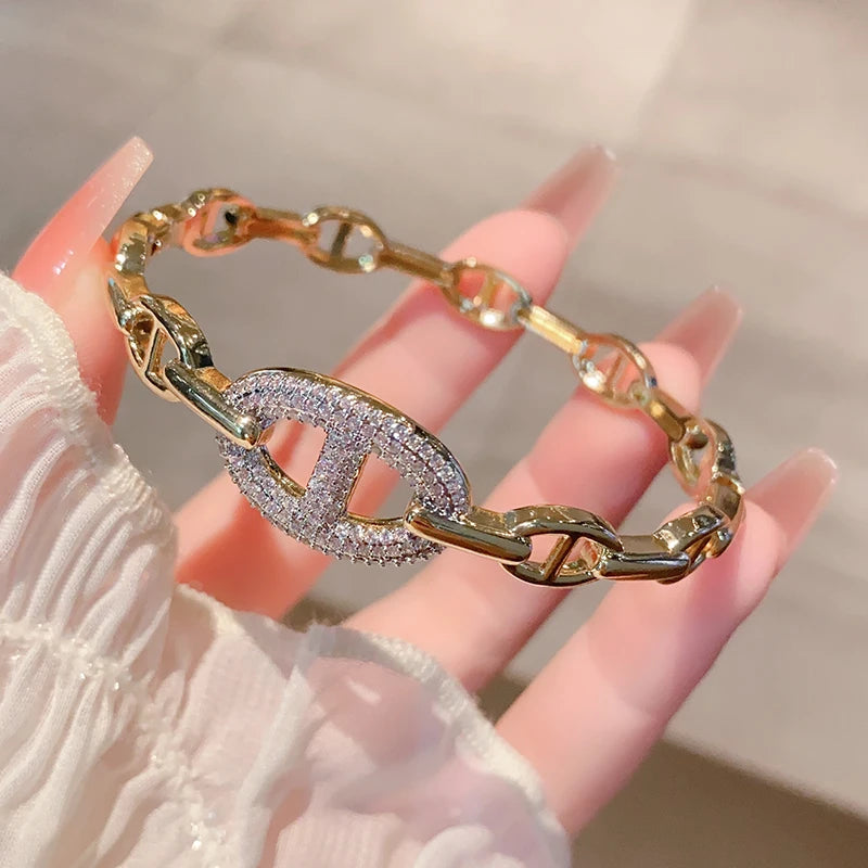 DRAVEN — 18K Gold Plated Skeleton Bangle
