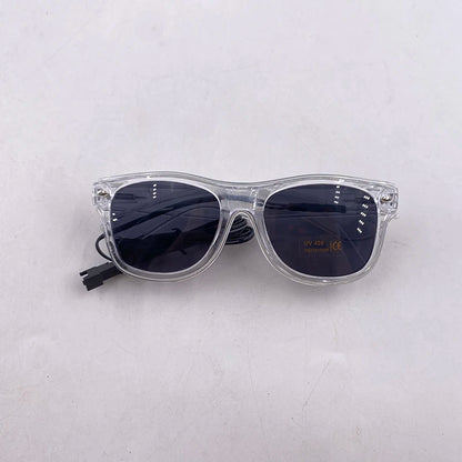 Neon Glow Party Sunglasses – LED Light-Up Style – Elegant Men's Accessory | Accessorio Uomo Elegante