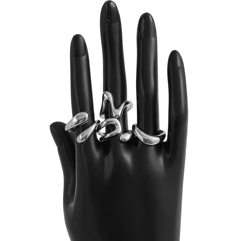 DRAVEN — Irregular Geometric Punk Ring