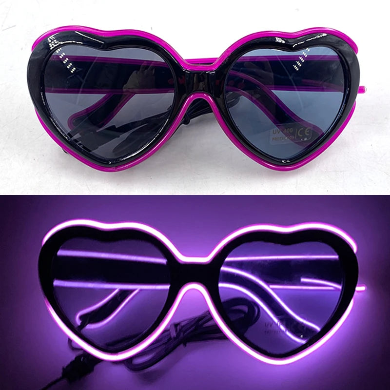DRAVEN — Neon Glow Party Sunglasses – LED Light-Up Style