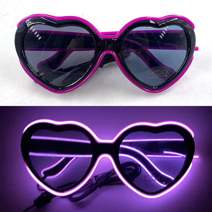 Neon Glow Party Sunglasses – LED Light-Up Style