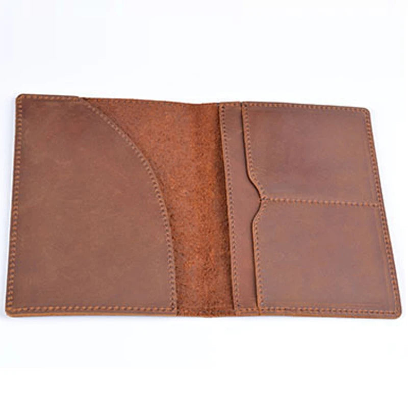 DRAVEN — Genuine Leather Passport Wallet Unisex Vintage Cowhide
