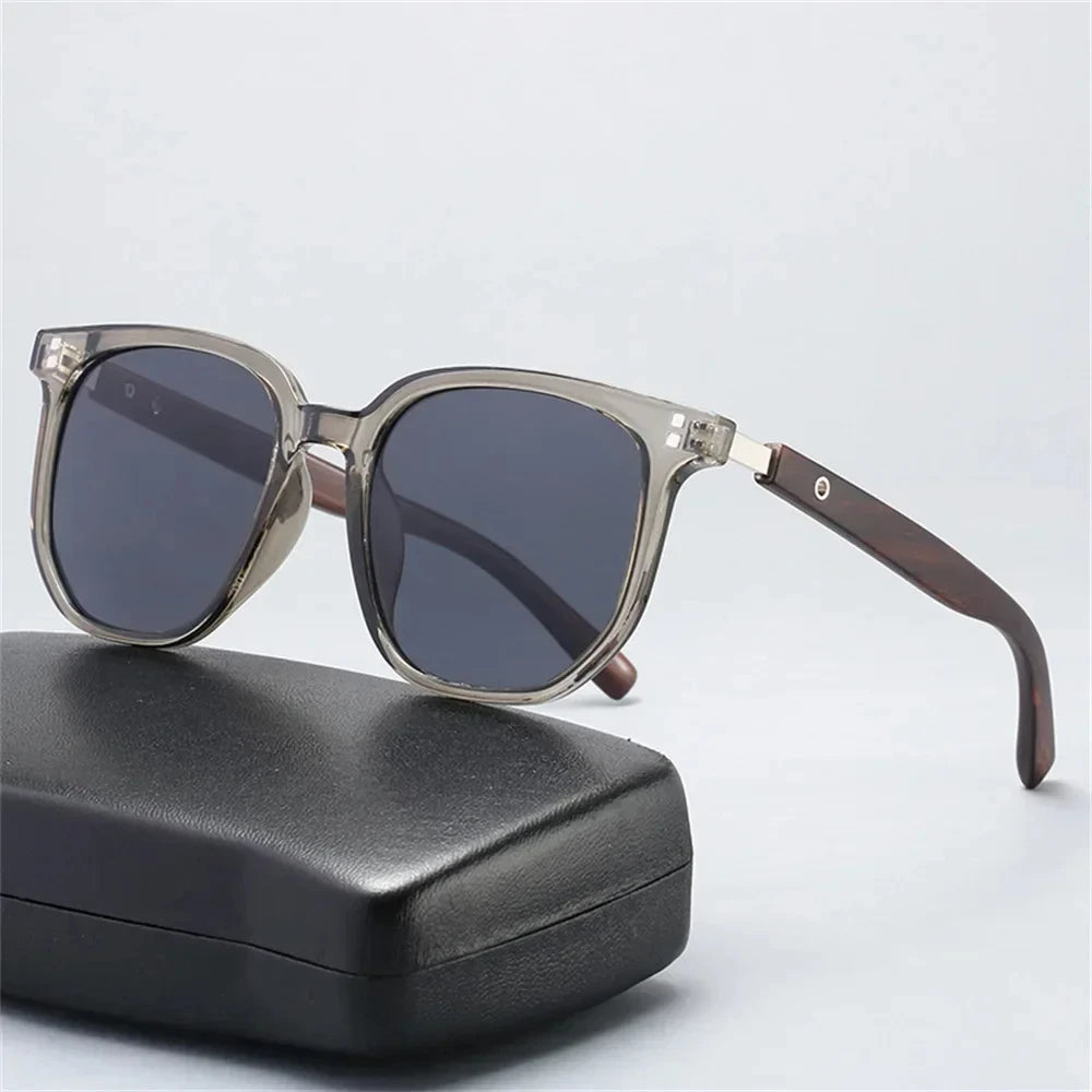 DRAVEN — Wood Grain Sunglasses – Trendy Retro Polarized Design