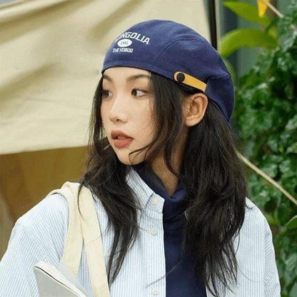 Vintage Embroidered Beret – Classic Street Newsboy Cap