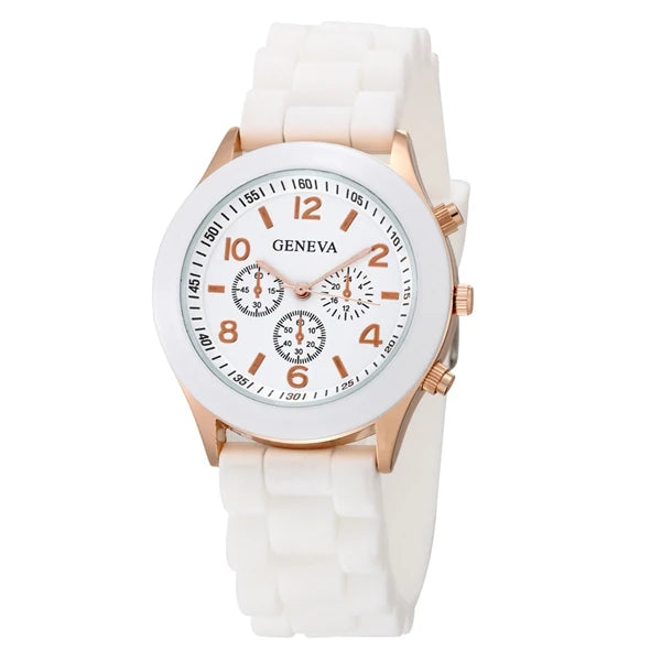 Modern Muse – 2025 Women’s Luxury Silicone Strap Watch – Elegant Men's Accessory | Accessorio Uomo Elegante