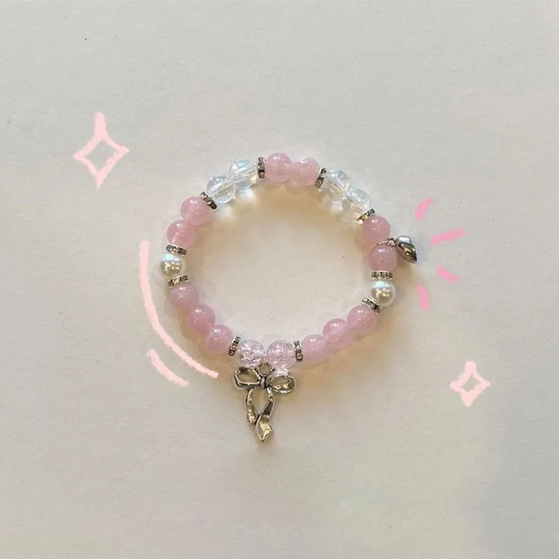 DRAVEN — Y2K Bow Couple Bracelets