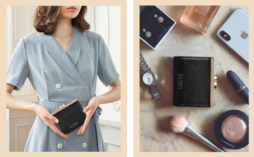 Elegant Luxury Wallet Women Classic Purse Design – Elegant Men's Accessory | Accessorio Uomo Elegante