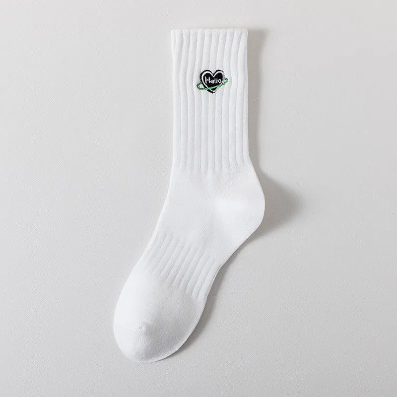 DRAVEN — Cartoon Embroidered Socks – Unisex Harajuku Street Style