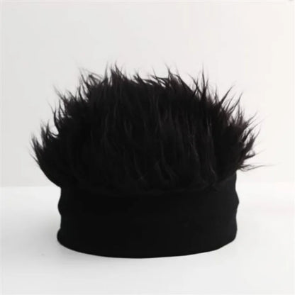 2025 Spiked Wig Baseball Cap – Unisex Retro Sun Visor – Elegant Men's Accessory | Accessorio Uomo Elegante