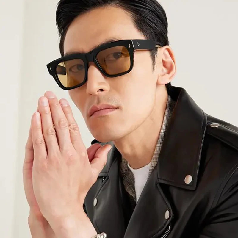 DRAVEN — Handmade Square Sunglasses – Luxury Acetate Design