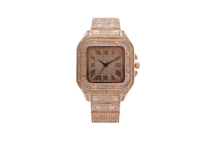Frozen Legacy – 2025 Unisex Crystal Diamond Watch – Elegant Men's Accessory | Accessorio Uomo Elegante