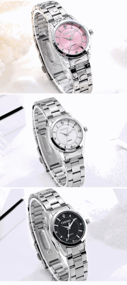 Women’s Luxury Steel Watch – Luminous Quartz & Elegant Design – Elegant Men's Accessory | Accessorio Uomo Elegante