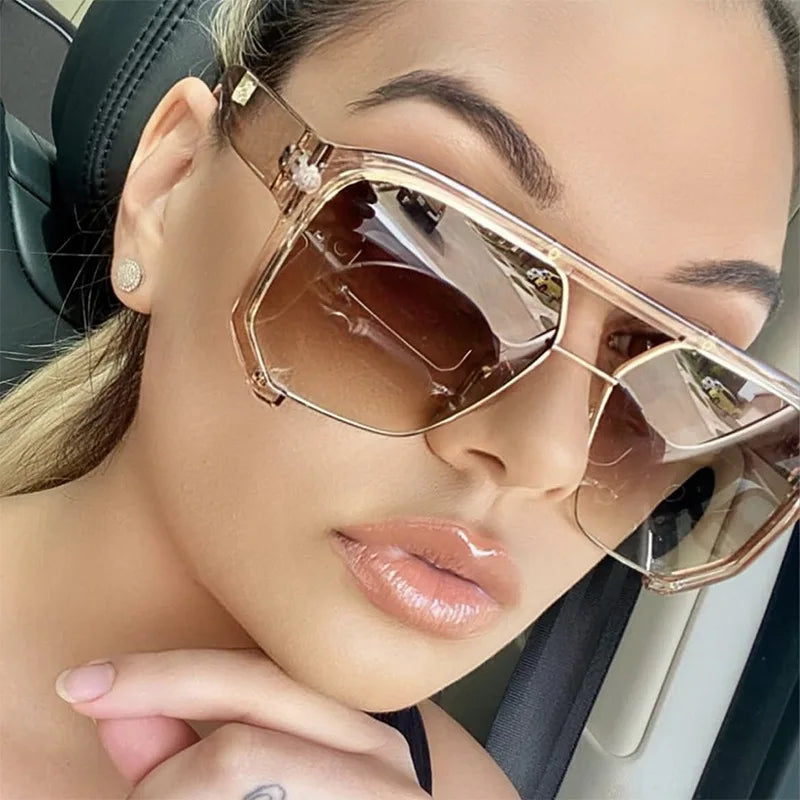 DRAVEN — Irregular Frame Sunglasses – Retro Luxury Shades