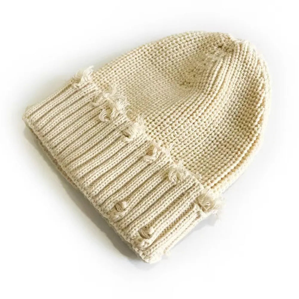 DRAVEN — Broken Brim Knit Beanie – Unisex  Winter Style