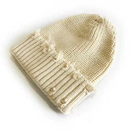 Broken Brim Knit Beanie – Unisex  Winter Style