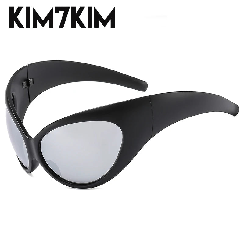 DRAVEN — Retro Futuristic Sunglasses – Steampunk Y2K Style