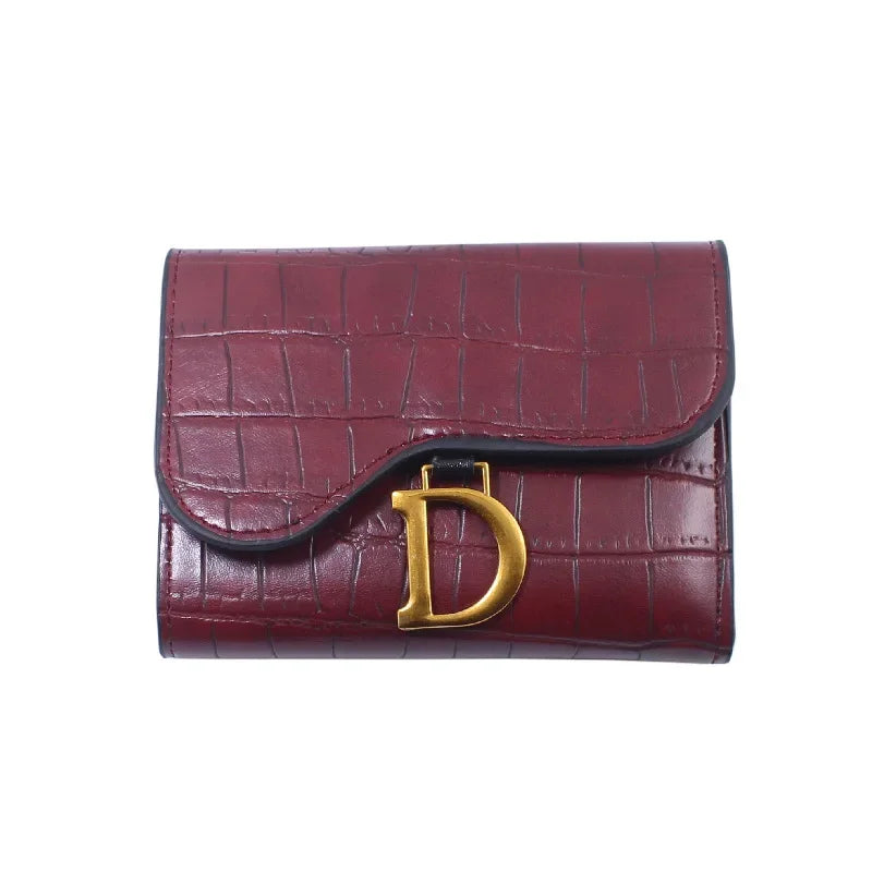 DRAVEN — Luxury Leather Wallet Women Small Hasp Coin Purse